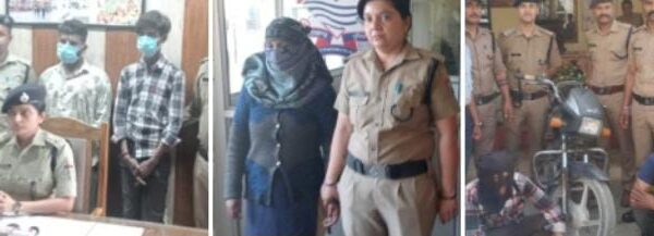काशीपुर, 4 अप्रैल 2025 (समय बोल रहा)। काशीपुर पुलिस ने हाल ही में तीन गंभीर मामलों का खुलासा करते हुए एक बार फिर अपनी सतर्कता और कर्तव्यपरायणता का परिचय दिया है। इन मामलों में एक युवती के अपहरण का प्रयास, भारी मात्रा में गांजा तस्करी और एक चोरी की बाइक की बरामदगी शामिल हैं। पुलिस ने सभी मामलों में त्वरित कार्रवाई करते हुए कुल पांच आरोपियों को गिरफ्तार किया है। 12 घंटे में अपहरण की कोशिश नाकाम, आरोपी गिरफ्तार उत्तर प्रदेश के रामपुर जिले के ग्राम सादीनगर हजीरा मिलक निवासी तेजपाल सिंह ने काशीपुर कोतवाली में तहरीर देकर बताया कि उनकी नाबालिग पुत्री पास की दुकान से राशन लेने गई थी। इसी दौरान दो अज्ञात युवकों ने उसे जबरन कार में बिठाकर अपहरण करने की कोशिश की। युवती की सूझबूझ ने उसे बचा लिया—उसने चलती कार के स्टेयरिंग पर लात मार दी, जिससे गाड़ी खेत में जा घुसी। शोर सुनकर स्थानीय लोग पहुंचे, तब तक आरोपी युवती को छोड़कर फरार हो गए। सूचना मिलते ही पुलिस ने तत्परता दिखाते हुए महज 12 घंटे में दोनों आरोपियों—जसविन्दर सिंह पुत्र अंग्रेज सिंह और जसपाल सिंह उर्फ मोनू, निवासी ग्राम अजीतपुर थाना आईटीआई—को गिरफ्तार कर लिया। पुलिस टीम में क्षेत्राधिकारी दीपक सिंह, कोतवाली प्रभारी अमर चंद्र शर्मा, उपनिरीक्षक मनोज धोनी, हेड कांस्टेबल संजय सिंह और कांस्टेबल दिनेश शामिल थे। गांजा तस्करी में महिला गिरफ्तार, 3.710 किलो गांजा बरामद देवभूमि उत्तराखंड को नशा मुक्त बनाने के मुख्यमंत्री पुष्कर सिंह धामी के संकल्प और एसएसपी मणिकांत मिश्रा के निर्देशों के तहत चलाए जा रहे अभियान के अंतर्गत काशीपुर पुलिस ने एक बड़ी कामयाबी हासिल की है। पुलिस ने एक लाख रुपये मूल्य का 3 किलो 710 ग्राम अवैध गांजा बरामद करते हुए एक महिला आरोपी को गिरफ्तार किया है। गिरफ्तार महिला पूजा पत्नी राजू, निवासी ग्राम रम्पुरा, काशीपुर की पहचान की गई है। पुलिस ने उसे उस समय गिरफ्तार किया जब वह गांजे की डिलीवरी देने जा रही थी। पुलिस टीम में सीओ दीपक सिंह, उपनिरीक्षक चंदन सिंह (चौकी प्रभारी कुण्डेश्वरी), उपनिरीक्षक संतोष देवरानी, कांस्टेबल मुकेश कुमार, दर्शन सिंह, वीरेन्द्र सिंह और महिला कांस्टेबल नेहा मेहता शामिल रहे। चोरी की बाइक के साथ दो आरोपी गिरफ्तार इधर ग्राम बैंतवाला कुण्डा निवासी जमील अहमद पुत्र अलताफ की कुछ समय पहले चोरी गई बाइक को कटोराताल पुलिस चौकी की टीम ने बरामद कर लिया। इस मामले में पुलिस ने दो युवकों को गिरफ्तार किया है—अजीम उर्फ पांडे उर्फ पांडा पुत्र मोहम्मद सद्दीक और गौरव उर्फ लक्की पुत्र योगेश जोशी, दोनों निवासी मछली बाजार, ठाकुरद्वारा, जिला मुरादाबाद। पुलिस के अनुसार ये आरोपी बाइक को बेचने की फिराक में थे। इस कार्रवाई में चौकी प्रभारी विपुल जोशी और उनकी टीम ने उल्लेखनीय कार्य किया। चोरी की बाइक को सुरक्षित मालिक तक पहुंचाने के लिए पुलिस ने विशेष अभियान चलाया था।
