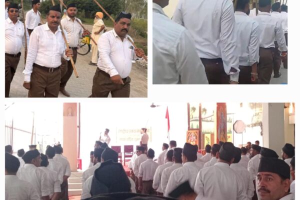 संघ शताब्दी वर्ष: गढ़ी नेगी में भव्य पथ संचलन सम्पन्न; स्वयंसेवकों ने दिया अनुशासन और राष्ट्रभक्ति का संदेश गढ़ीनेगी, 13 अक्टूबर 2025 (समय बोल रहा) – राष्ट्रीय स्वयंसेवक संघ (RSS) के शताब्दी वर्ष 2025 के उपलक्ष्य में, नगर पंचायत गढ़ी नेगी में एक भव्य पथ संचलन का आयोजन किया गया। "संगठन गढ़े चलो, सुपंथ पर बढ़े चलो” के उद्घोष के साथ, बड़ी संख्या में गणवेशधारी स्वयंसेवकों ने नगर में अनुशासन, एकता और राष्ट्रभक्ति का संदेश दिया। नगर की प्रमुख गलियों से निकला अनुशासित संचलन कार्यक्रम में संघ की विभिन्न इकाइयों के कार्यकर्ता और स्वयंसेवक बंधु बड़ी संख्या में सम्मिलित हुए। भगवा ध्वज के सान्निध्य में, गणवेशधारी स्वयंसेवकों का यह अनुशासित संचलन नगर की प्रमुख गलियों और मार्गों से होकर गुजरा। संचलन के दौरान, स्थानीय नागरिकों ने अपने घरों की छतों और दरवाजों से स्वयंसेवकों पर पुष्पवर्षा कर उनका हार्दिक स्वागत किया, जो संघ के प्रति आम जनमानस के समर्थन को दर्शाता है। सभा में 'राष्ट्र प्रथम' का भाव पथ संचलन का समापन सरस्वती विद्या मंदिर प्रांगण में हुआ, जहाँ एक सभा का आयोजन किया गया। सभा में वक्ताओं ने संघ की शताब्दी यात्रा पर विचार रखते हुए, राष्ट्र निर्माण में संघ की भूमिका और समाज सेवा में स्वयंसेवकों के अमूल्य योगदान पर प्रकाश डाला। वक्ताओं ने जोर देकर कहा कि “संघ केवल एक संगठन नहीं, बल्कि जीवन जीने की एक पद्धति है, जो प्रत्येक व्यक्ति में राष्ट्र प्रथम का भाव उत्पन्न करती है।” इस अवसर पर सैकड़ों स्वयंसेवक, नगरवासी और विभिन्न सामाजिक संगठनों के प्रतिनिधि उपस्थित रहे। स्थानीय कार्यकर्ताओं ने कार्यक्रम का संचालन किया, इस भव्य कार्यक्रम का समापन किया गया।