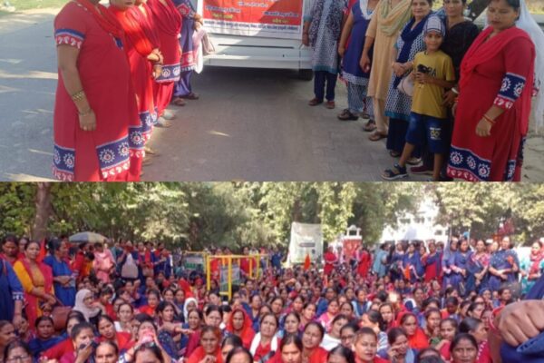 उत्तरांचल आंगनवाड़ी कर्मचारी संघ के नेतृत्व में DM कार्यालय पर जोरदार धरना; ‘मानदेय ₹26,000, राज्य कर्मचारी का दर्जा दो’ सहित रखीं 9 प्रमुख मांगें रुद्रपुर, 16 अक्टूबर 2025 (समय बोल रहा ) – अपनी लंबित और जायज मांगों को लेकर आंगनवाड़ी कार्यकर्ताओं ने आज जिलाधिकारी (DM) कार्यालय पर जोरदार धरना-प्रदर्शन किया। उन्होंने जिलाधिकारी के माध्यम से शासन को एक ज्ञापन सौंपा, जिसमें उन्होंने अपनी 9 प्रमुख मांगों को तत्काल पूरा करने का आग्रह किया। कार्यकर्ताओं ने कहा कि उनकी मांगों को बार-बार अवगत कराए जाने के बावजूद कोई कार्रवाई नहीं हो रही है, जिससे उन्हें सड़कों पर उतरने के लिए मजबूर होना पड़ा। कार्यकर्ताओं की प्रमुख 9 मांगें: विरोध प्रदर्शन के दौरान आंगनवाड़ी कार्यकर्ताओं ने अपनी निम्नलिखित प्रमुख मांगों को प्रमुखता से उठाया: मानदेय वृद्धि: आंगनवाड़ी कार्यकर्ताओं का मानदेय अन्य राज्यों (जैसे हरियाणा, मध्यप्रदेश, दिल्ली, हिमाचल प्रदेश) के समान करते हुए ₹26,000 प्रतिमाह घोषित किया जाए। राज्य कर्मचारी का दर्जा: आंगनवाड़ी कार्यकर्ताओं को राज्य कर्मचारी घोषित किया जाए। भत्तों की घोषणा: स्टेशनरी और आने-जाने के भत्ते (ट्रांसपोर्ट अलाउंस) की तत्काल घोषणा की जाए। फैस कैप्पर में राहत: 'फैस कैप्पर पंजीकरण' की प्रक्रिया को हटाकर केवल एक बार ही पंजीकरण की व्यवस्था लागू की जाए। हर माह फेस कैप्पर करने की अनिवार्यता समाप्त की जाए। पदोन्नति (प्रमोशन): आंगनवाड़ी प्रमोशन के रिक्त पदों पर अति शीघ्र भर्ती घोषित की जाए। मोबाइल रिचार्ज भत्ता: मोबाइल रिचार्ज के पैसे को बढ़ाकर घोषित किया जाए, जो वर्तमान महंगाई के अनुरूप हो। किराया भत्ता: दूध, केला, चिप्स, खजूर, महालक्ष्मी किट इत्यादि सामान के ढुलाई (परिवहन) के लिए प्रतिमाह ₹1000 किराया घोषित किया जाए। बोनस की घोषणा: राखी और दीपावली के शुभ अवसर पर बोनस घोषित किया जाए। THR वितरण बहाली: पूर्व की भांति माता समिति (Mother Committee) के माध्यम से T.H.R. (टेक होम राशन) एवं कुक्ड फूड वितरित करने की व्यवस्था पुनः घोषित की जाए। आंगनवाड़ी कार्यकर्ताओं ने चेतावनी दी कि यदि उनकी जायज मांगों को शीघ्र पूरा नहीं किया गया, तो वे अपने विरोध प्रदर्शन को और उग्र करेंगे। कम वेतन और उत्पीड़न के खिलाफ़ हल्ला बोल; सरकार से त्वरित समाधान की गुहार इस अवसर पर जिला अध्यक्ष वृंदा, उपाध्यक्ष एवं ब्लॉक अध्यक्ष निर्मला साहनी (जसपुर), संगिया चौधरी, प्रेमलता, मंजूवाला, बबीता पाल, अनीता और आदि सक्रिय कार्यकर्ती मौजूद थीं।