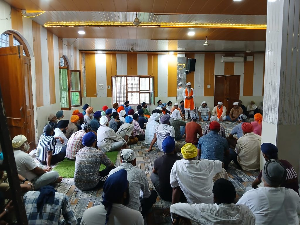 दुर्गापुर गुरुद्वारे में सुखदेव सिंह नामधारी की अहम बैठक, 10 सितंबर के सिख गौरव सम्मेलन को लेकर बनी रणनीति 4 1000436305
